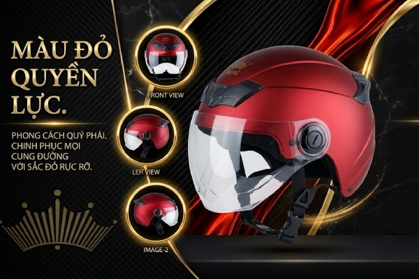 Top 10 mũ bảo hiểm màu đỏ hot nhất