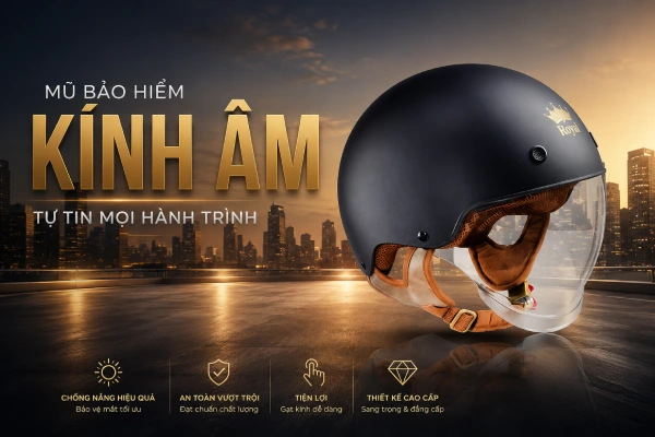 Mũ bảo hiểm kính âm có tốt không?