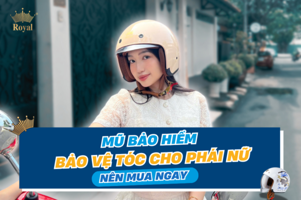 Mũ bảo hiểm bảo vệ tóc nữ hạn chế bết đầu, xẹp, rối
