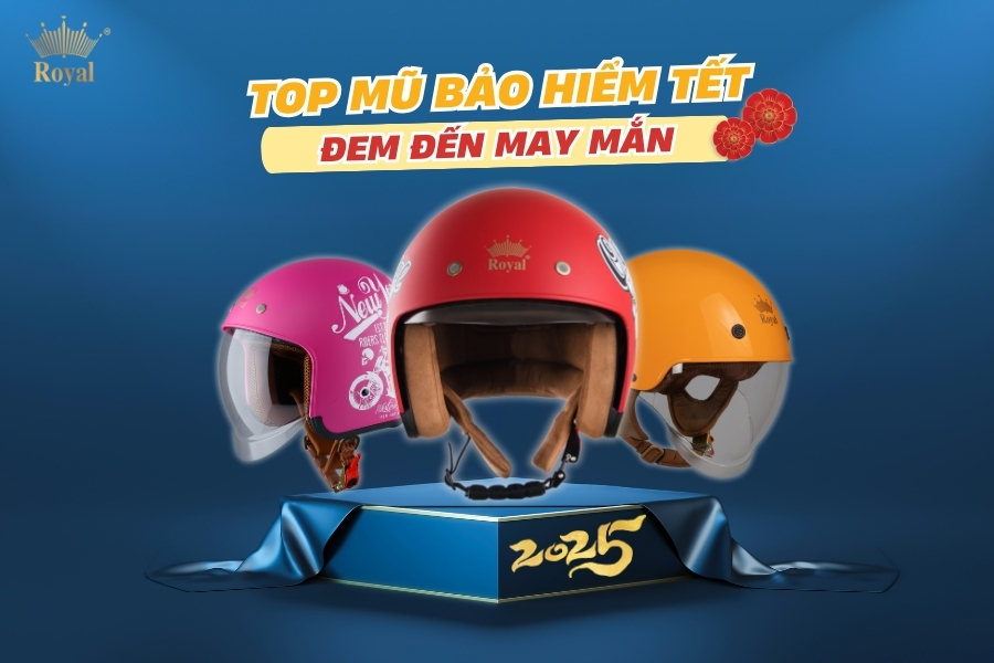 Top 10 mũ bảo hiểm Tết đem đến may mắn