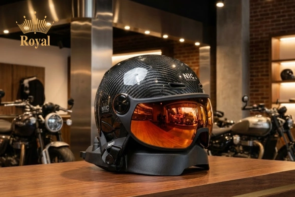 Mũ bảo hiểm carbon nửa đầu