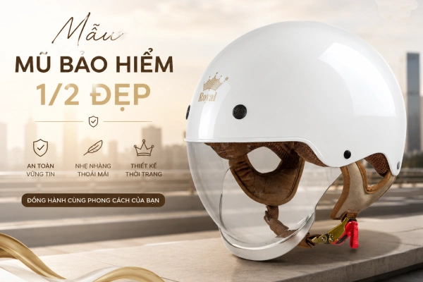 Mũ bảo hiểm 1/2 nào đẹp