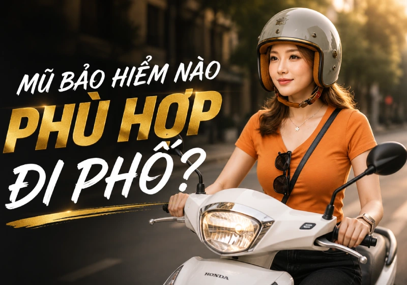Mũ bảo hiểm nào phù hợp đi phố?